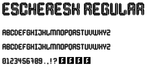 Escheresk Regular font